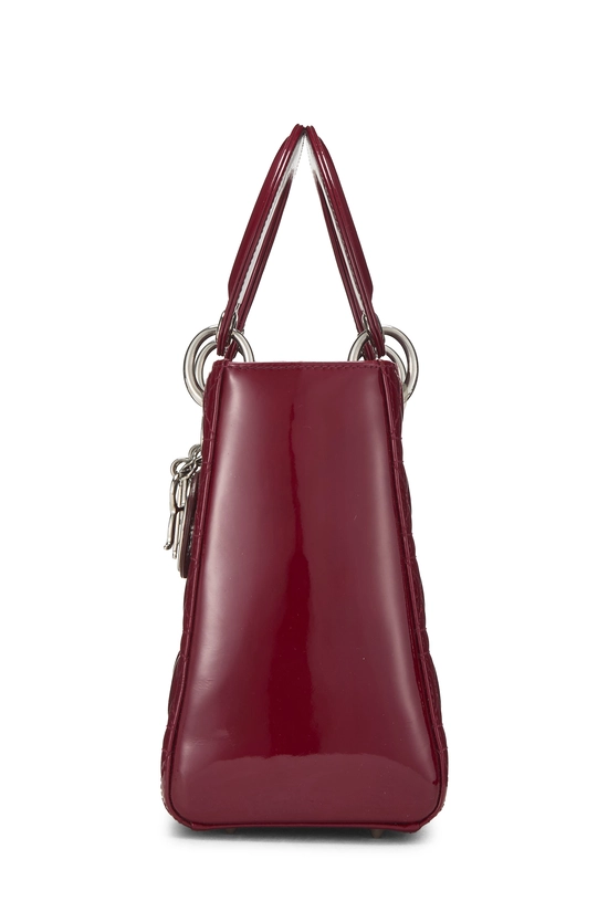 Red Cannage Patent Leather Lady Dior Medium, , large image number 2