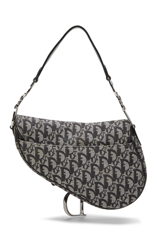 Black Trotter Canvas Saddle Bag, , large image number 3
