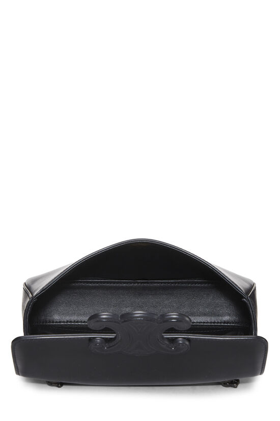 Black Calfskin Claude Chain Shoulder Bag, , large image number 5