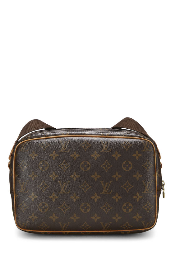 Louis+Vuitton+Reporter+Shoulder+Bag+Brown+Canvas for sale online