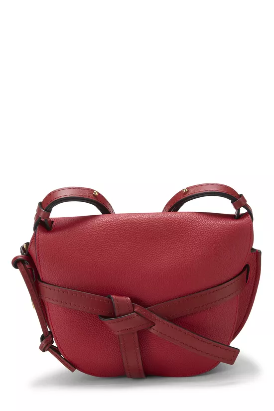 Red Calfskin Gate Bag Small, , large image number 0
