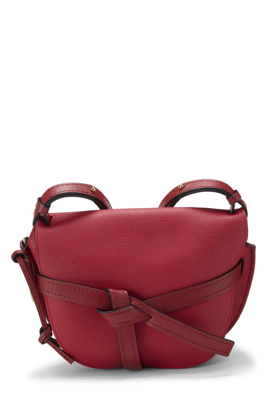 Red Calfskin Gate Bag Small, , large image number 0
