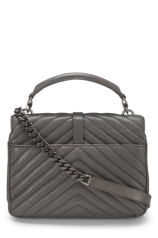 Grey Chevron Leather College Medium, , large image number 3