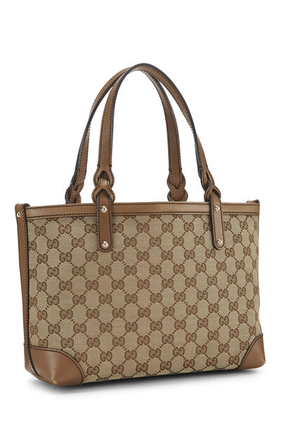 Brown Original GG Canvas Craft Tote Small, , large