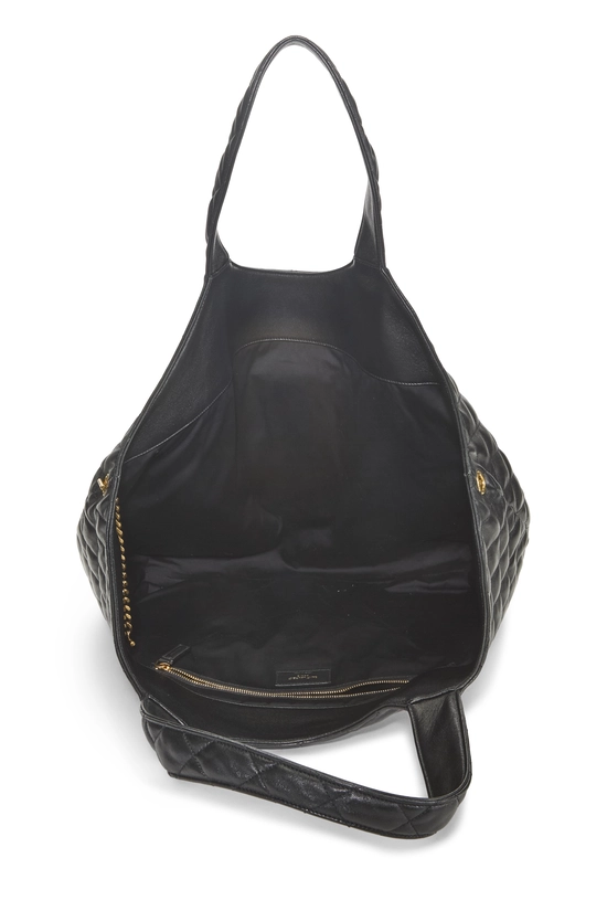 Black Lambskin Icare Shopping Tote Maxi, , large image number 5