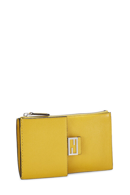 Yellow Leather Waist Pouch, , large image number 2