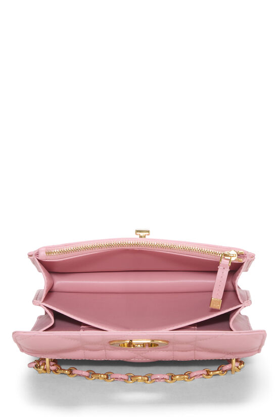 Pre-Owned Pink Cannage Lambskin Miss Caro Bag Mini Q9B5401IP9001