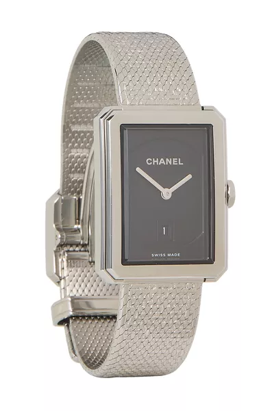 Silver Stainless Steel Boyfriend Watch
