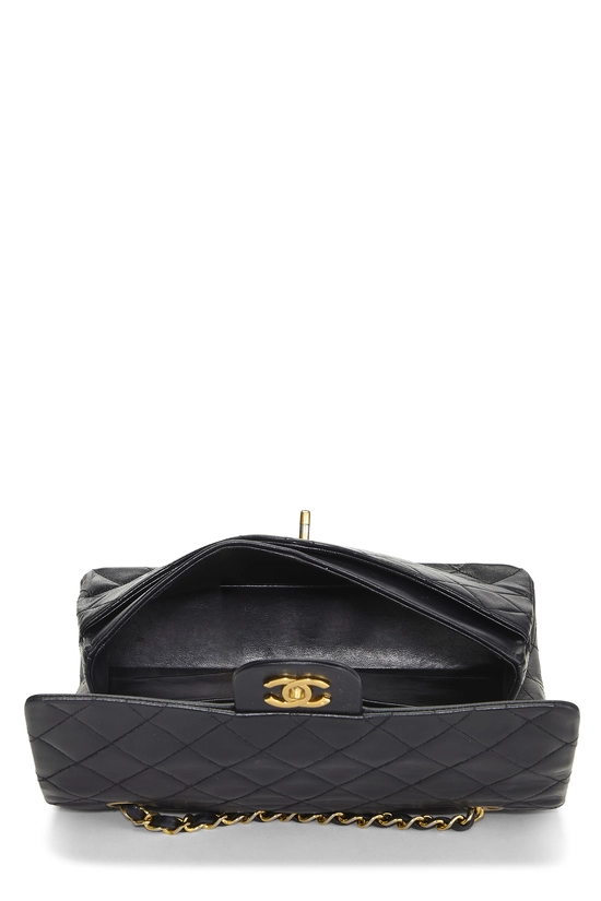 Navy Quilted Lambskin Classic Double Flap Medium, , large image number 5