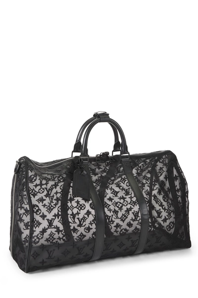 Virgil Abloh x Louis Vuitton Black Mesh Keepall Bandouliere 50, , large