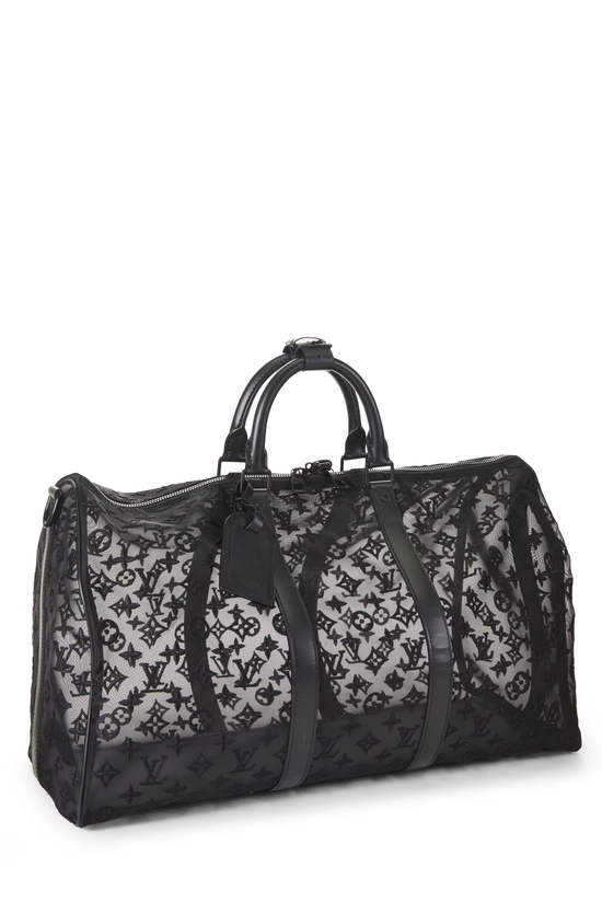 Virgil Abloh x Louis Vuitton Black Mesh Keepall Bandouliere 50, , large image number 1