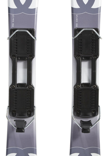 White & Grey Carbon Fiber Short Skis, , large