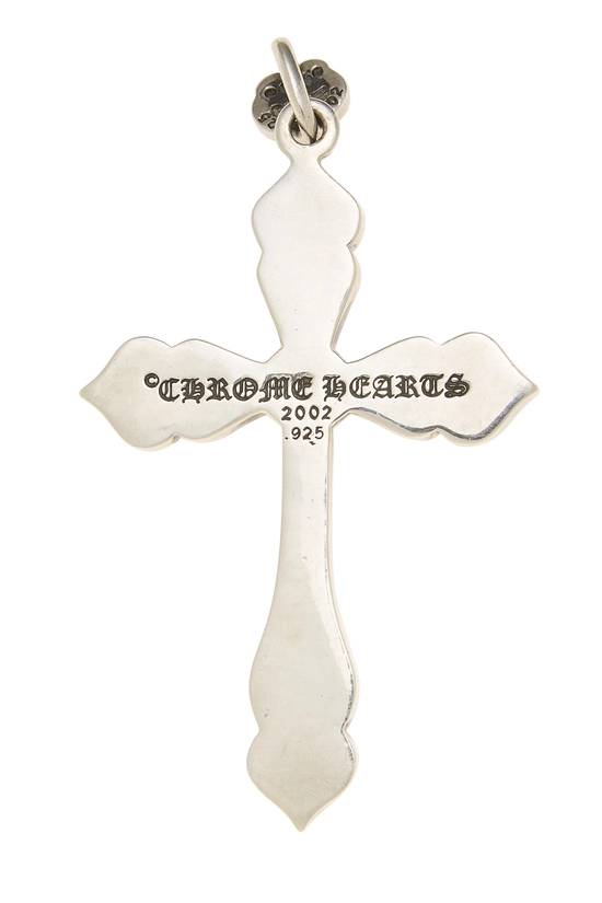 Sterling Silver Spade Cross Pendant, , large image number 1