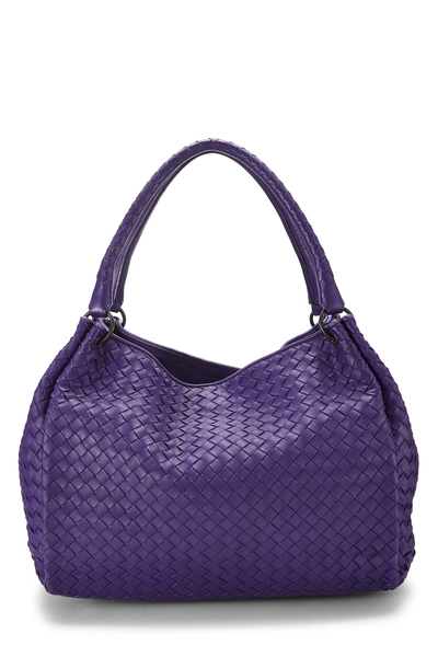 Purple Intrecciato Parachute Tote Medium
