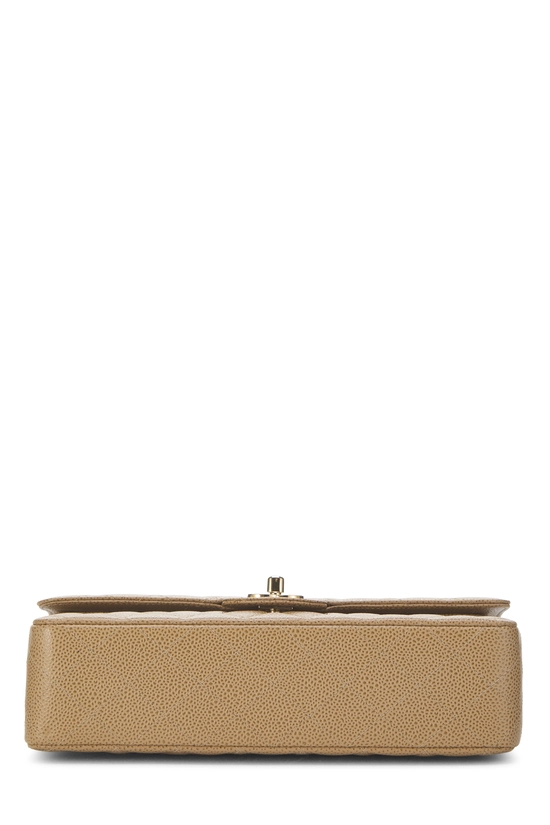 Beige Quilted Caviar Classic Double Flap Medium, , large image number 4