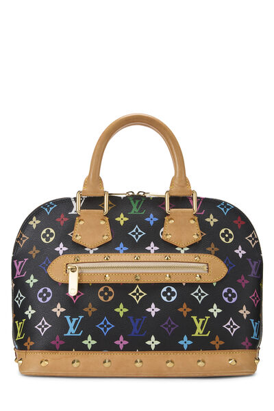 Takashi Murakami x Louis Vuitton Black Monogram Multicolore Alma MM