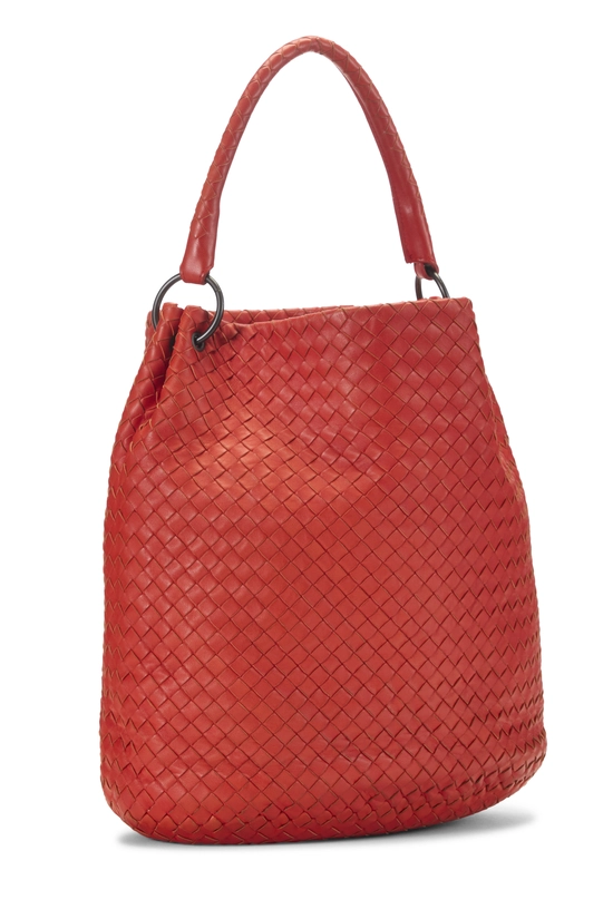Orange Intrecciato Tote, , large image number 1