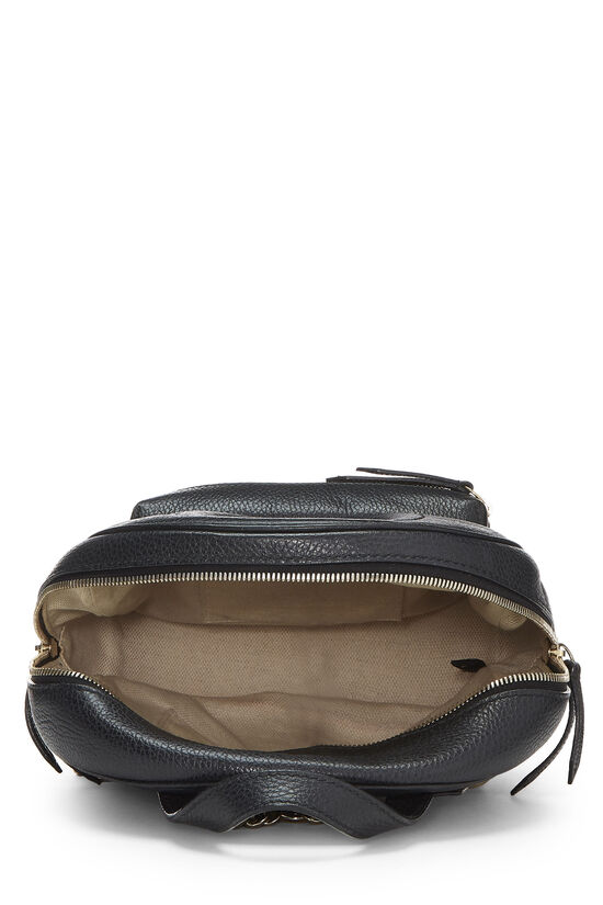 Black Leather Soho Chain Backpack, , large image number 5