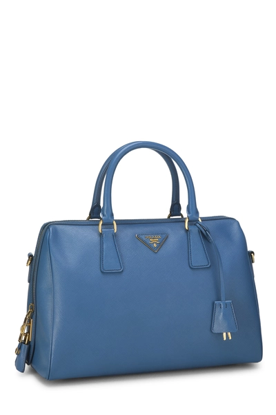 Prada Blue Saffiano Boston — photo 2