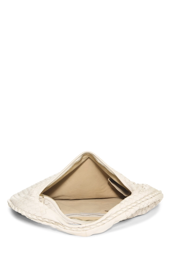 White Intrecciato Veneta Hobo Large, , large image number 5