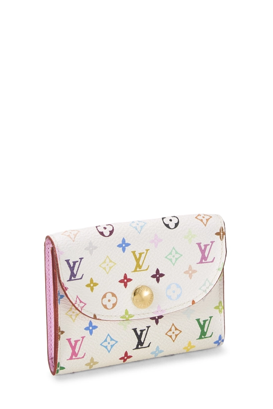 Takashi Murakami X Louis Vuitton White Monogram Multicolore Business Card Holder, , large image number 1