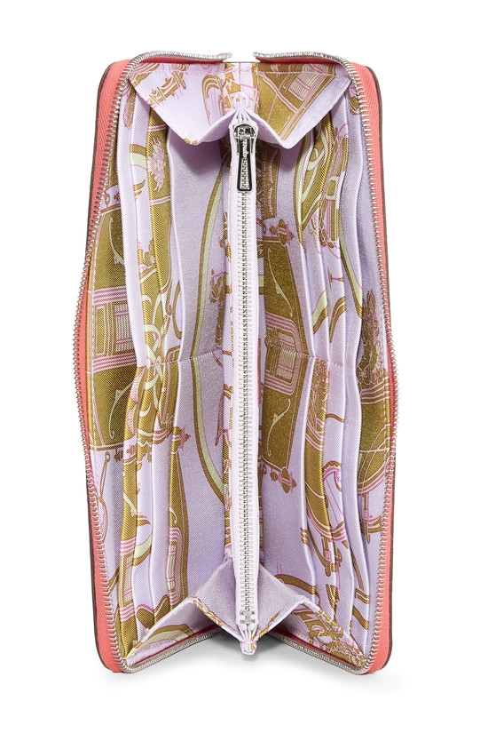Rose Jaipur Epsom Silk'In Classic Continental Wallet, , large image number 3