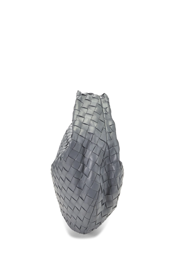 Grey Intrecciato Leather Teen Jodie, , large image number 2