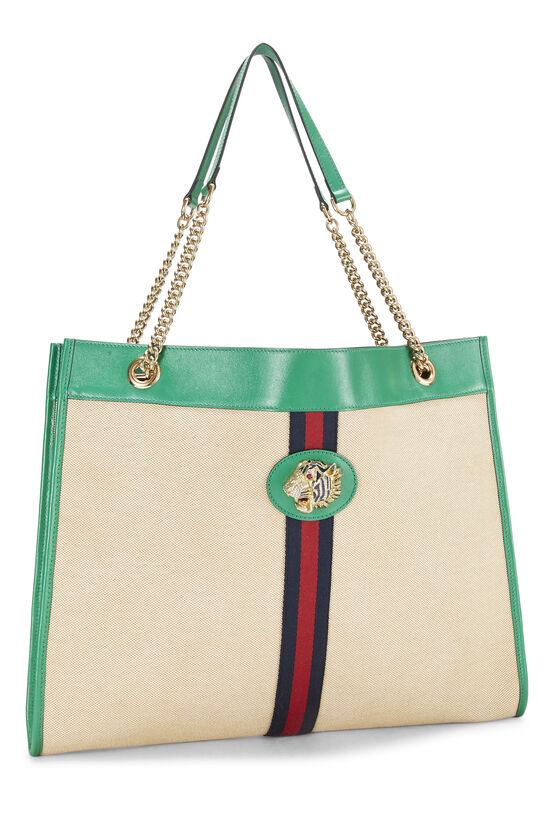 Gucci GG Multicolor Large Tote Bag in Green for Men