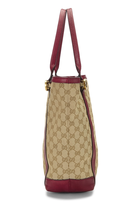 Red Original GG Canvas Interlocking Vertical Tote Small, , large image number 2