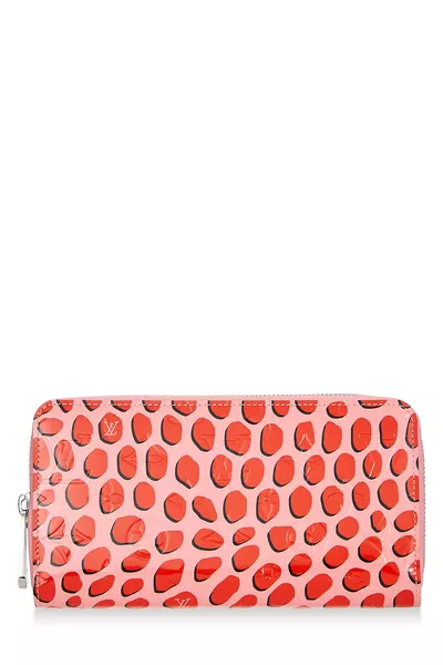 Rose Litchi Vernis Jungle Zippy Continental Wallet