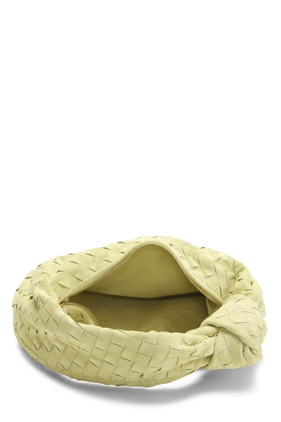 Yellow Intrecciato Suede Teen Jodie, , large image number 5