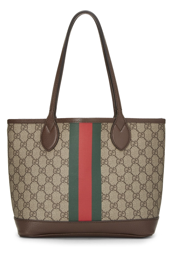 Brown GG Supreme Canvas Ophidia Tote Small, , large image number 0