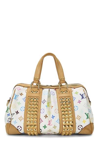 Louis Vuitton Takashi Murakami x Louis Vuitton White Monogram Multicolore Courtney MM