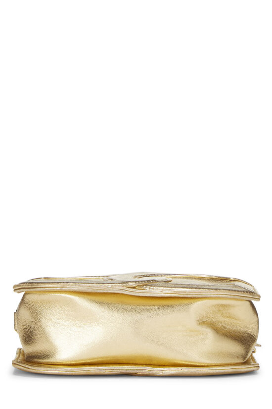 Gold Lambskin CC Oval Bag Mini, , large image number 4