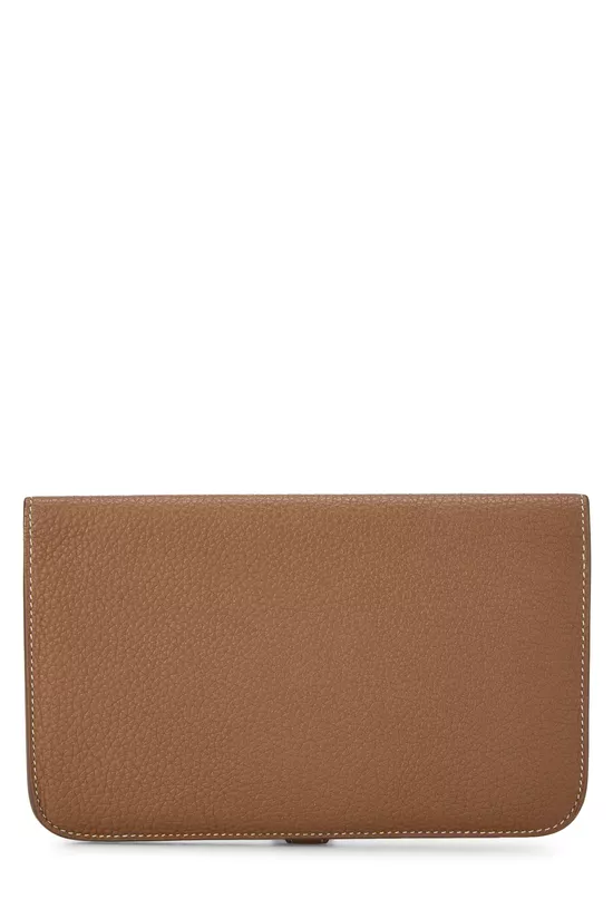 Gold Togo Dogon Wallet GM, , large image number 2
