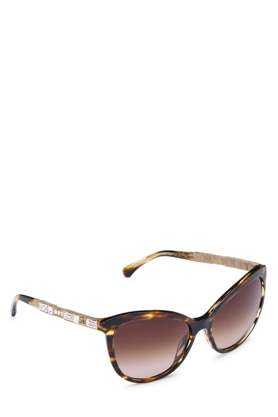 Brown Tortoise Shell Acetate Sunglasses 5307-B, , large