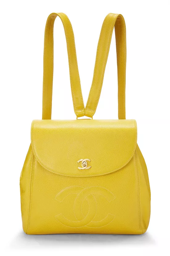 Yellow Caviar 'CC' Backpack, , large image number 0