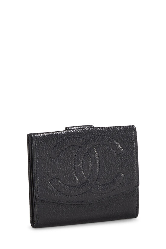 Chanel Classic Grained Leather Flap Wallet With Golden Hardware (Wallets  and Small Leather Goods,Cardholders)