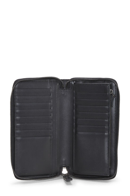 Black Guccissima Continental Zip Wallet, , large image number 3