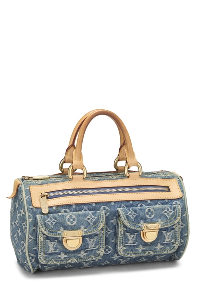Blue Monogram Denim Neo Speedy, , large
