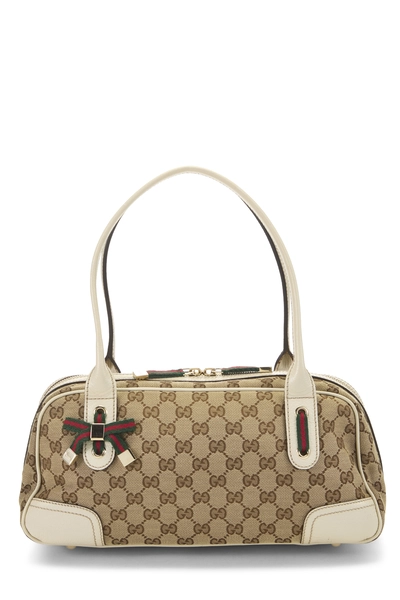 Gucci White Original GG Canvas Princy Handbag