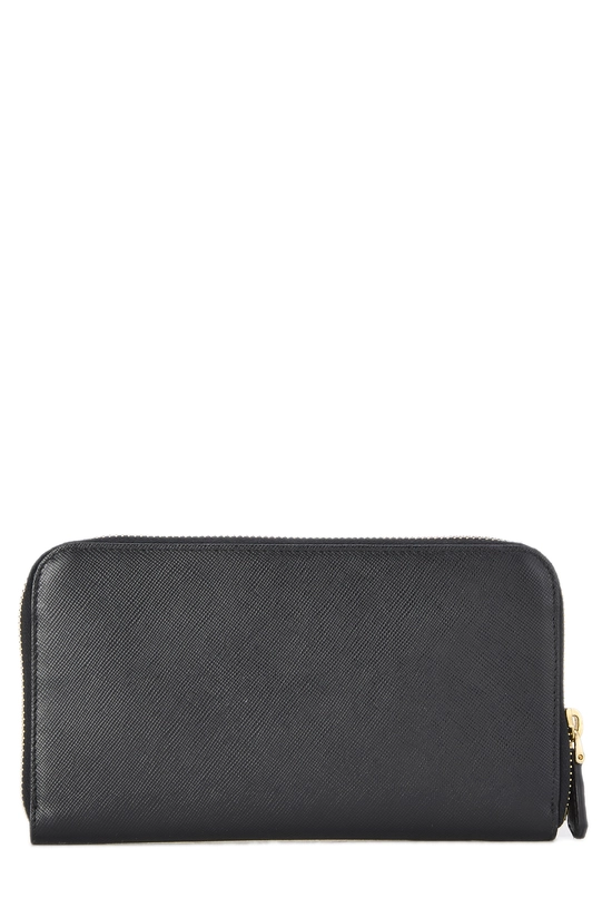 Black Saffiano Zip Around Wallet, , large image number 2