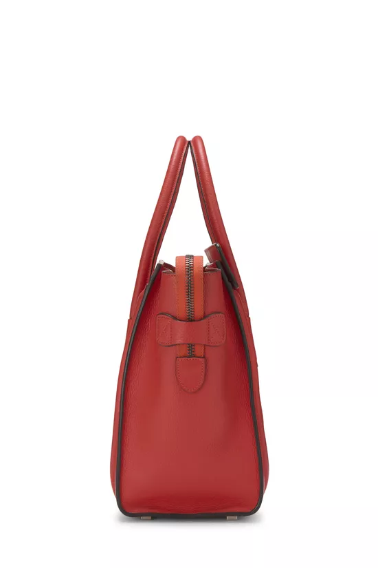 Orange Drummed Calfskin Luggage Micro, , large image number 2