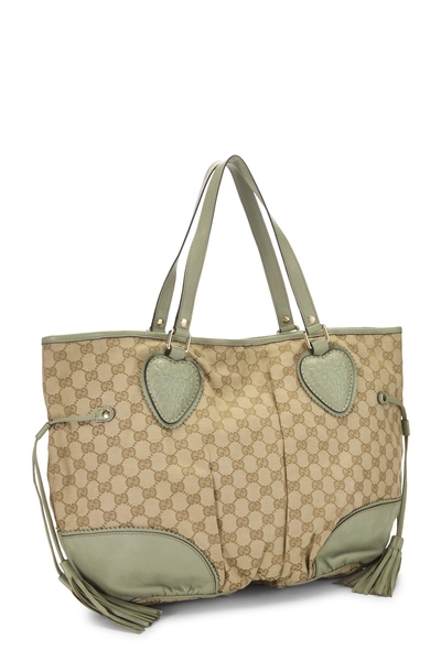 Gucci Green Original GG Canvas Tribeca Tote Large — photo 2