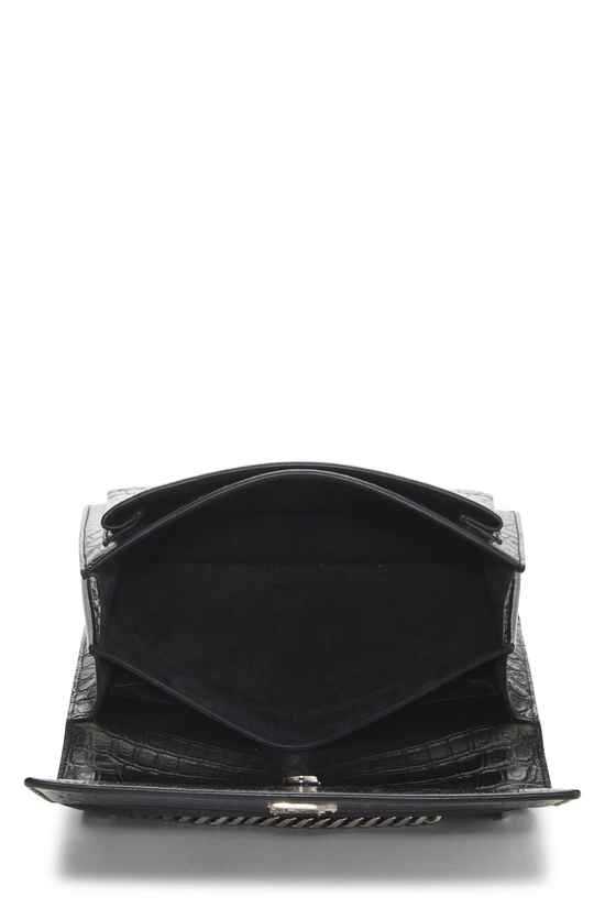 Black Embossed Leather Sunset Medium, , large image number 5