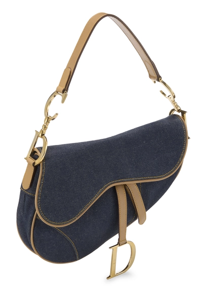 Christian Dior Navy Denim Saddle Bag — photo 2