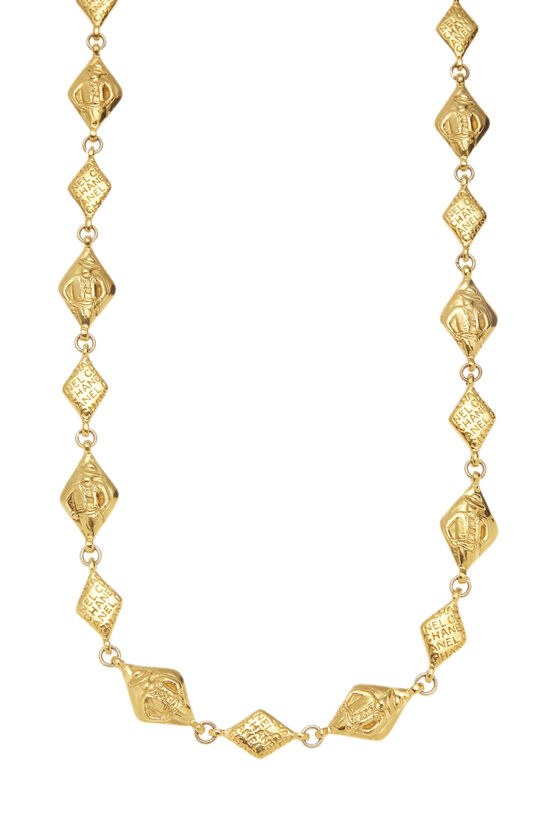 Gold Engraved Pendant Necklace, , large image number 2