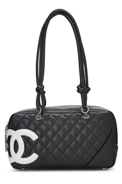 Black Calfskin Cambon Ligne Bowler