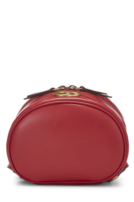 Red Leather GG Marmont Backpack Mini, , large image number 6
