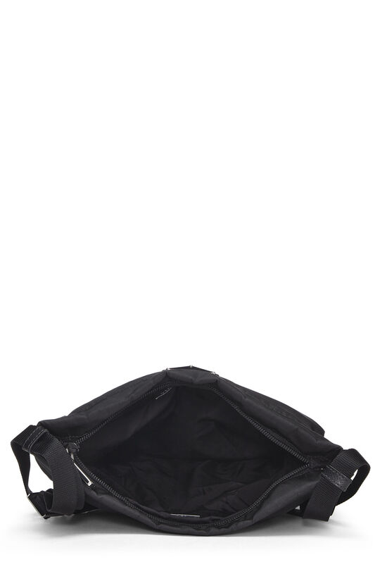PRADA Monochrome Charms Embellished Saffiano Leather Crossbody Shoulder Bag